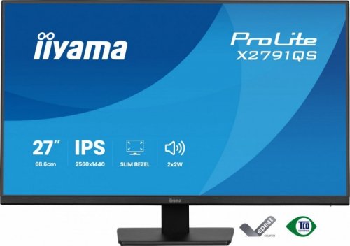 Monitor 27 cali X2791QS-B1 IPS, QHD, 120Hz, HDMI, DP, 2xUSB, 1500:1, 350cd, 2x2W, cienka ramka z 4 stron