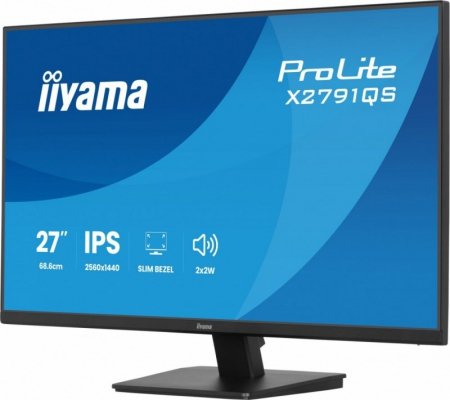 Monitor 27 cali X2791QS-B1 IPS, QHD, 120Hz, HDMI, DP, 2xUSB, 1500:1, 350cd, 2x2W, cienka ramka z 4 stron