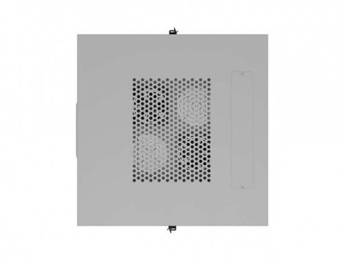 Szafa instalacyjna rack stojąca 19" 42U 600x600 szara drzwi     przeszklone  LCD (Flat pack)