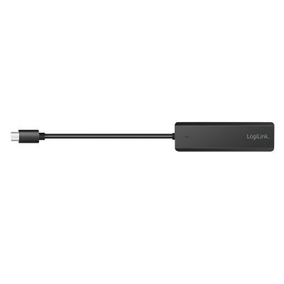 Hub USB-C, 4-porty 2x USB-A,2xUSB-C, czarny