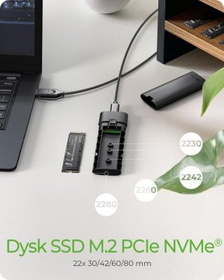 Obudowa dysku IB-1806MT-CU31 M.2 NVMe SSD 10 Gbps