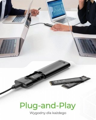 Obudowa dysku IB-1806MT-CU31 M.2 NVMe SSD 10 Gbps