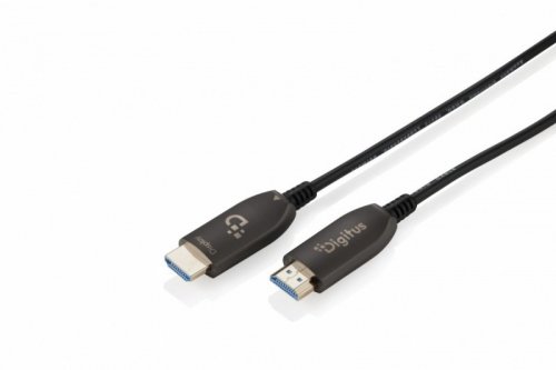 Kabel połączeniowy hybrydowy HDMI AOC | HDMI-A męski-męski | HDMI 2.1 | UHD-2 8K@60Hz | 48Gbps |HDR, eARC, HDCP 2.2, CEC | 90m