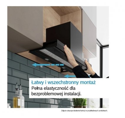 Okap zintegrowany DBB63BC60  Serie 2 czarny