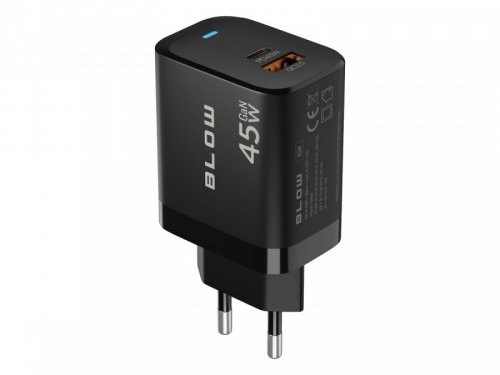 Ładowarka sieciowa gniazdo USB + USB-C PD 45W + kabel