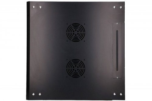 Extralink Szafka wisząca rack 6U 600x600 czarna szklane drzwi