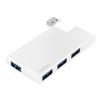 Hub 4xUSB3.0, OTG, srebrny
