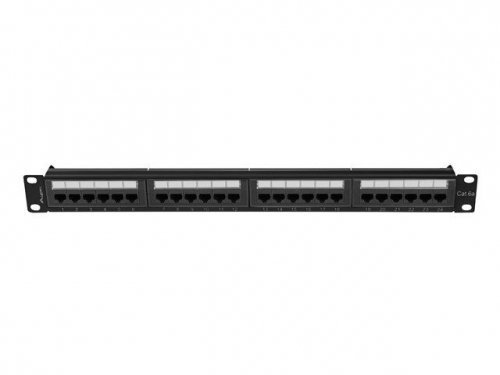 Lanberg Patchpanel 24 port 1U KAT6A PPUA-1024-B Czarny