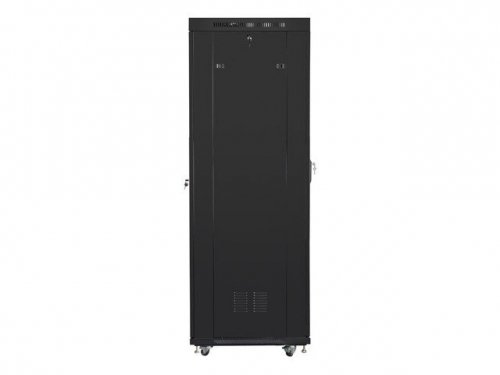 Lanberg Szafa instalacyjna rack stojąca 19 42U 800x800 czarna, drzwi szklane LCD (Flat pack)