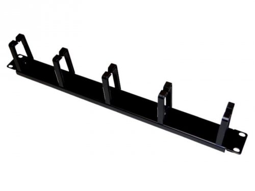 ALANTEC Organizator kabli 1U 19&quot; 5 uchwytów Czarny