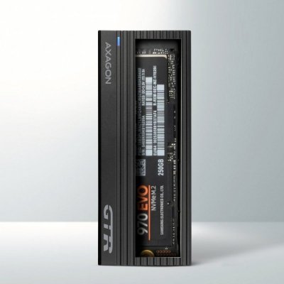 AXAGON EEM2-GTR Obudowa zewnętrzna aluminiowa, USB-C 3.2 GEN 2 M.2 NVMe SSD