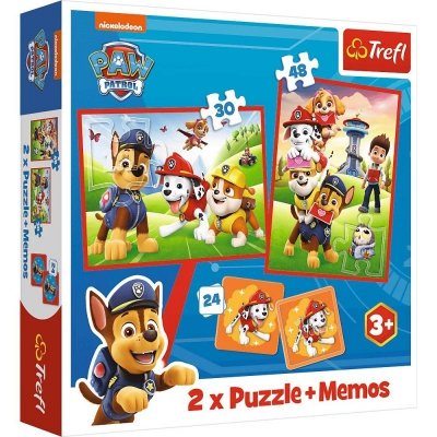 Trefl Puzzle 2w1 memos Psia ekipa w akcji, Psi Patrol