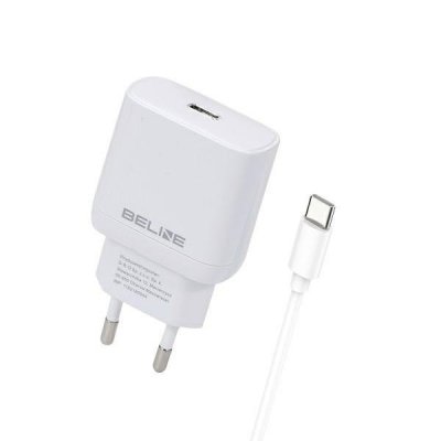 Beline Ładowarka sieciowa 30W GaN USB-C + kabel USB-C, biały