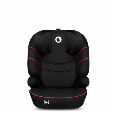 Lionelo Fotelik samochodowy Hugo I-Size Sporty Black Red 15-36 kg