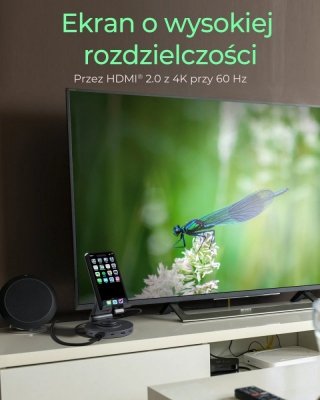 IcyBox Uchwyt na tableta/smartfona z wbudowaną stacją dokujacą IB-TH100-DK