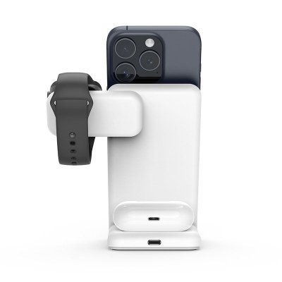 CRONG Ładowarka bezprzewodowa MagSpot Stand 3w1 z MagSafe do iPhone, Apple Watch i AirPods
