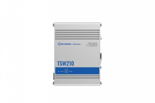 TELTONIKA Przełącznik niezarządzalny TSW210 Switch 2xSFP 8xGbE DIN RAIL Back Panel