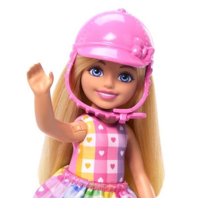 Mattel Lalka Barbie Chelsea na kucyku