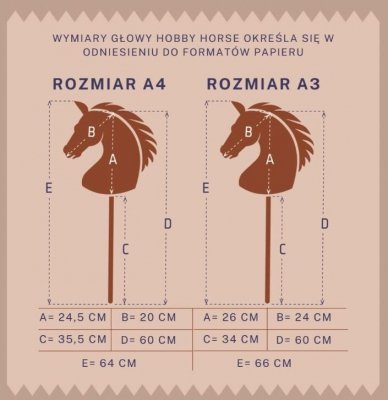 Tootiny Koń na kiju Hobby Horse HOPPIHORSE A3 szary
