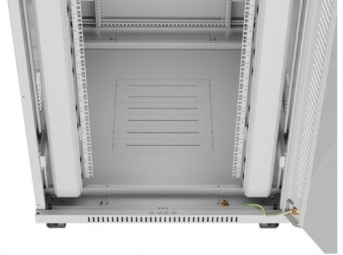 Lanberg Szafa stojąca rack 19&#039;&#039; 42U 800x1000 szara drzwi szkalne flat pack
