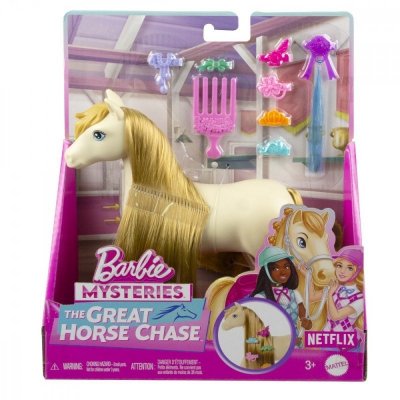 Mattel Konik  Barbie Tornado z jasnymi włosami do stylizacji
