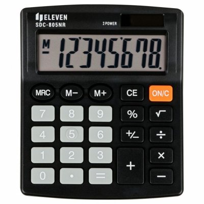 ELEVEN Kalkulator biurowy SDC805NR czarny