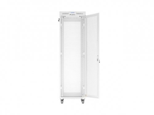Lanberg Szafa instalacyjna rack stojąca 19 cali 42U 600x800 drzwi perforowane LCD szara (Flat pack)