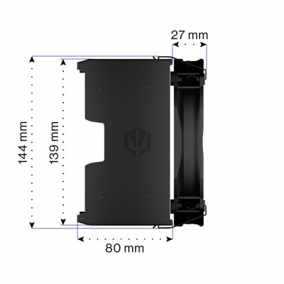 Endorfy Chłodzenie procesora Fortis 5 Black EY3A013