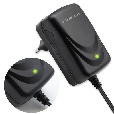 Qoltec Automatyczna ładowarka do akumulatora AGM GEL STD 6V | 1A |      Prostownik z sygnalizatorem LED