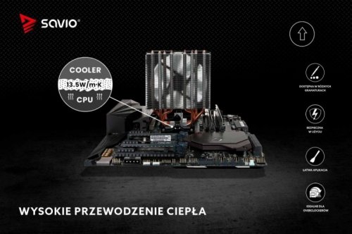 Savio Pasta termoprzewodząca Glacier 13,5 W/mK, 1g TG-03