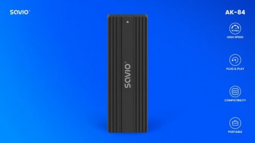 Savio Obudowa na dysk zewnętrzny M.2 SSD NVMe & NGFF Combo  AK-84