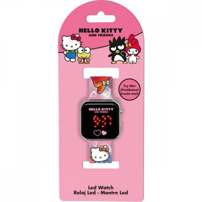 Kids Euroswan Zegarek LED z kalendarzem Hello Kitty