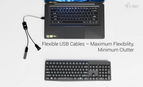 i-tec HUB USB-A Cable 2 port (2x USB-A)