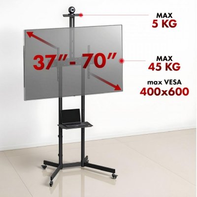 Maclean Wózek do TV max 45 kg, MC-113 B
