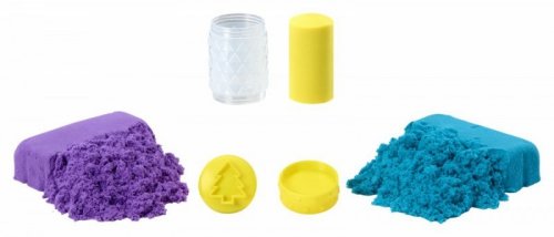 MGA Piasek kinetyczny Wonder Factory Never Dry Sand Bag, Fioletowy, turkusowy