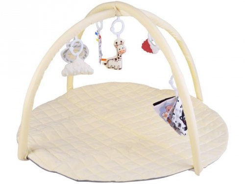 Mata Edukacyjna z Pałąkiem + Zabawki Gryzak Książeczka Kontrastowa ZA5827