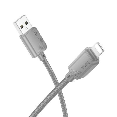 Kabel USB A do Lightning Hoco 2,4A 1 m X113 szary