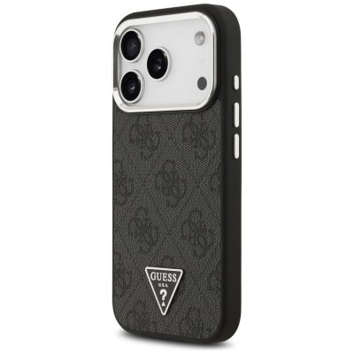 GUESS futerał do IPHONE 17 Pro kompatybilny z MagSafe GUHMP17LP4TSRCMK (PU 4G W/Triangle Logo SL) czarny