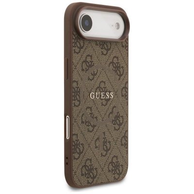 GUESS futerał do IPHONE 17 Air kompatybilny z MagSafe GUHMP17MG4GFRW (PU 4G Ring Classic Logo) brązowy
