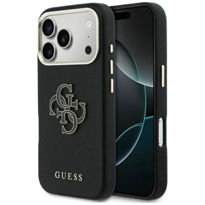 GUESS futerał do IPHONE 17 Pro GUHCP17L5PS4RGGK (PU FW Resin Logo) czarny