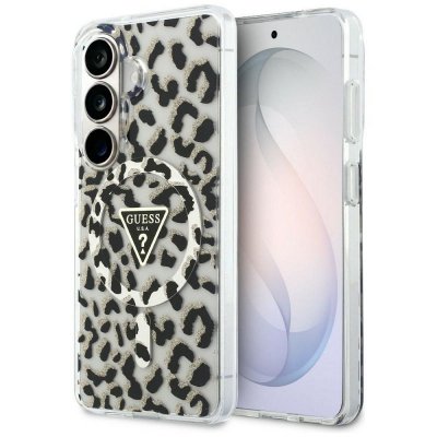 GUESS futerał do SAMSUNG S26 GUHMS26SHLEGTGLK (Magnetic IML Leopard Print Triangle) czarny