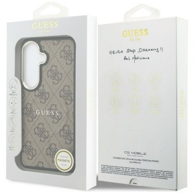 GUESS futerał do SAMSUNG S26 GUHMS26SP4MSEGCW (4G Embossed Ring MagSafe) brązowy