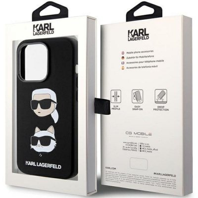 KARL LAGERFELD futerał do IPHONE 15 Pro Max KLHCP15XSDHKCNK (Silicone KC) czarny
