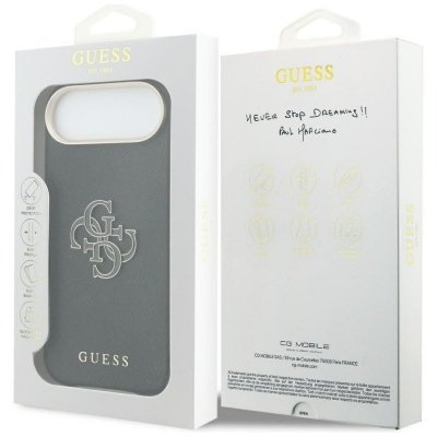 GUESS futerał do IPHONE 17 Air GUHCP17M5PS4RGGK (PU FW Resin Logo) czarny