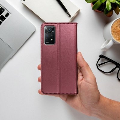 Etui z klapką na Xiaomi 15 Smart Magneto burgundowe