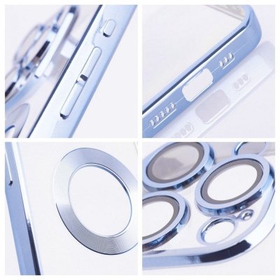 Futerał do iPhone 17 AIR Glam niebieski