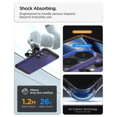 SPIGEN futerał TOUGH ARMOR kompatybilny z MagSafe do SAMSUNG S26 Ultra ash violet