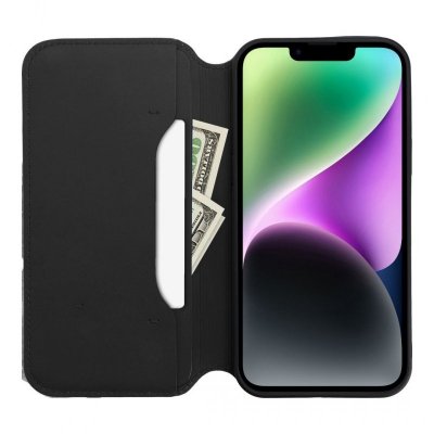 Etui z klapką na Samsung A35 Dual Pocket Book czarne