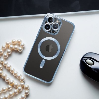 Futerał do iPhone 17 AIR Electro Mag Cover zgodny z MagSafe niebieski