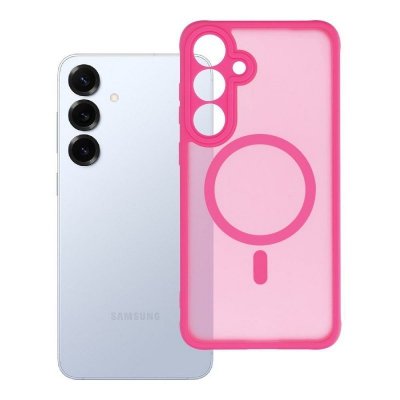 Futerał do Samsung S25 PLUS Full Matte Mag Cover zgodny z MagSafe różowy